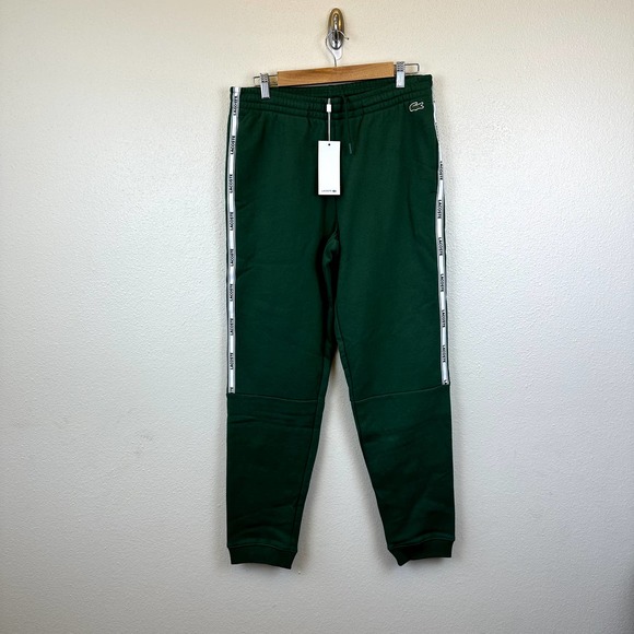 Lacoste Other - LACOSTE SPORT Tapered Fit Cotton Blend Green Jogger Pants Sweatpants NEW